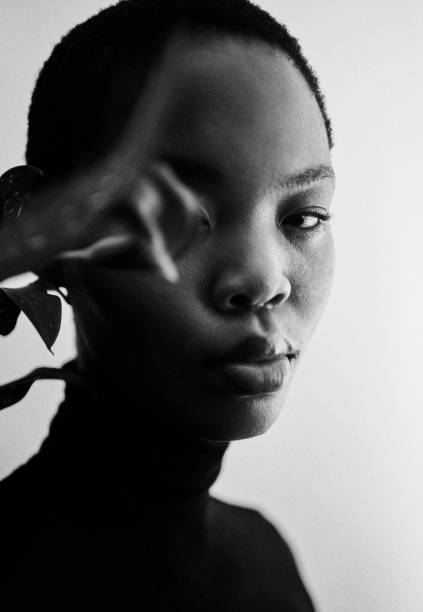 Model portrait representing those who walk in heels and shadows